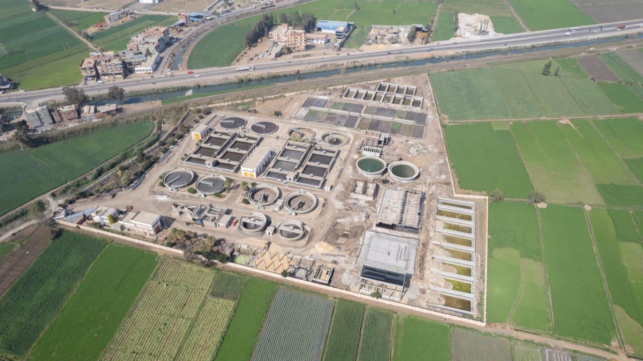 توسعات محطة معالجة مياه الصرف الصحي بشربين